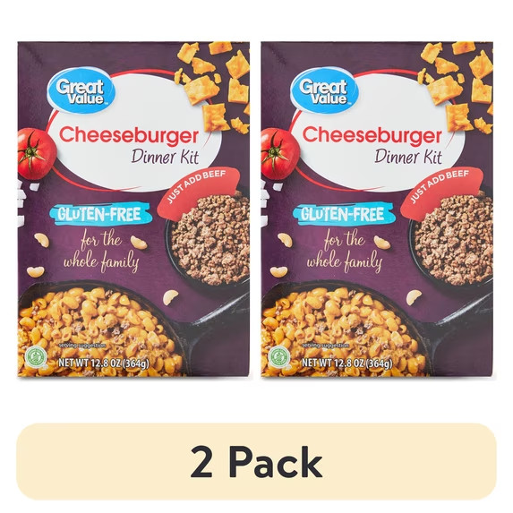 Great Value Gluten-Free Cheeseburger Dinner Kit – 12.8 oz, 2 Pack