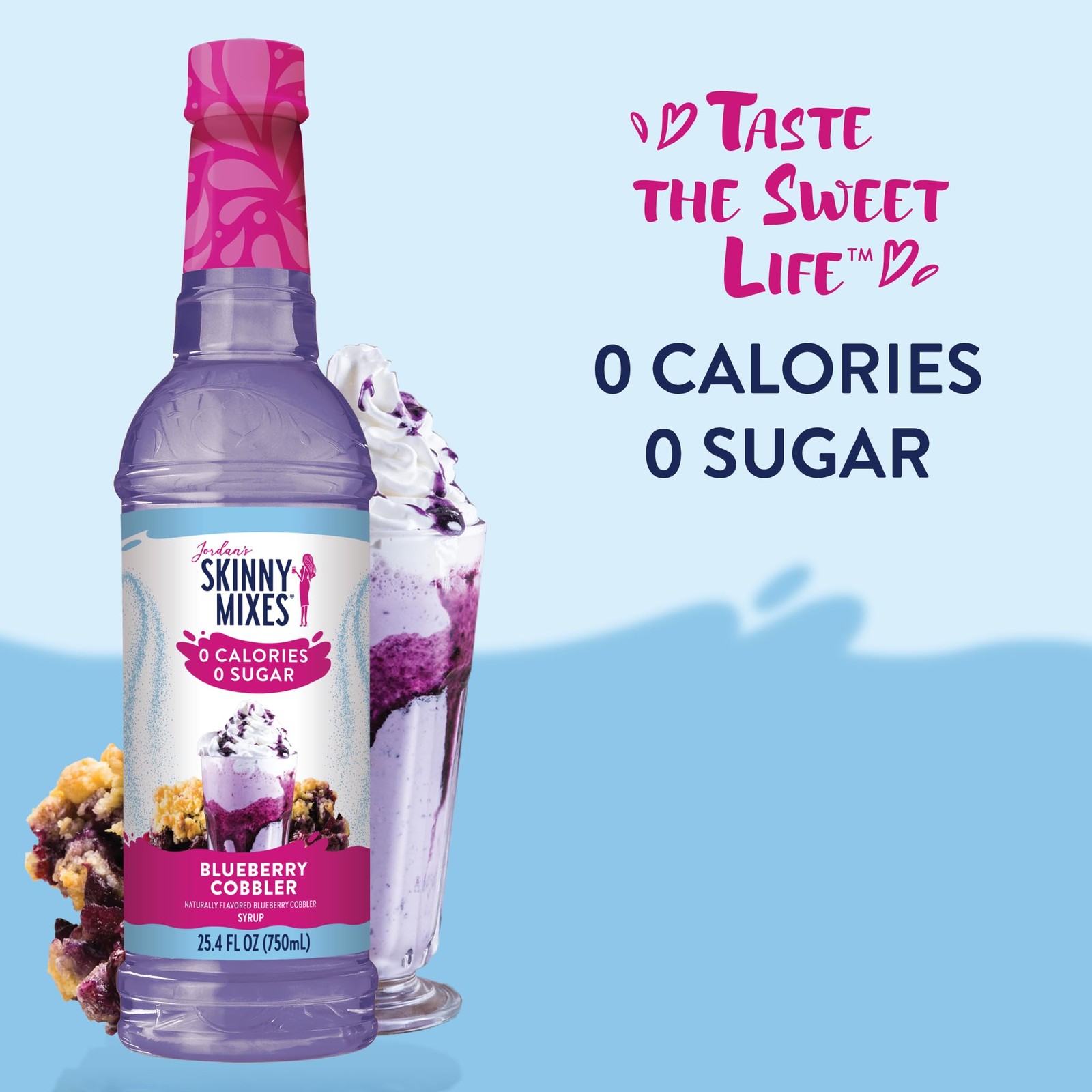 Jordan’s Skinny Mixes Sugar Free Coffee Syrup, 25.4 Fl Oz (Pack of 1)