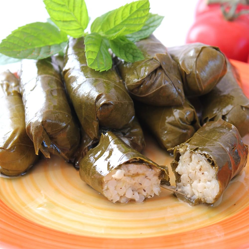 Grape Leaves in a Jar – Gourmet Leaves Premium Quality, 16 Ounces (454 grams)
