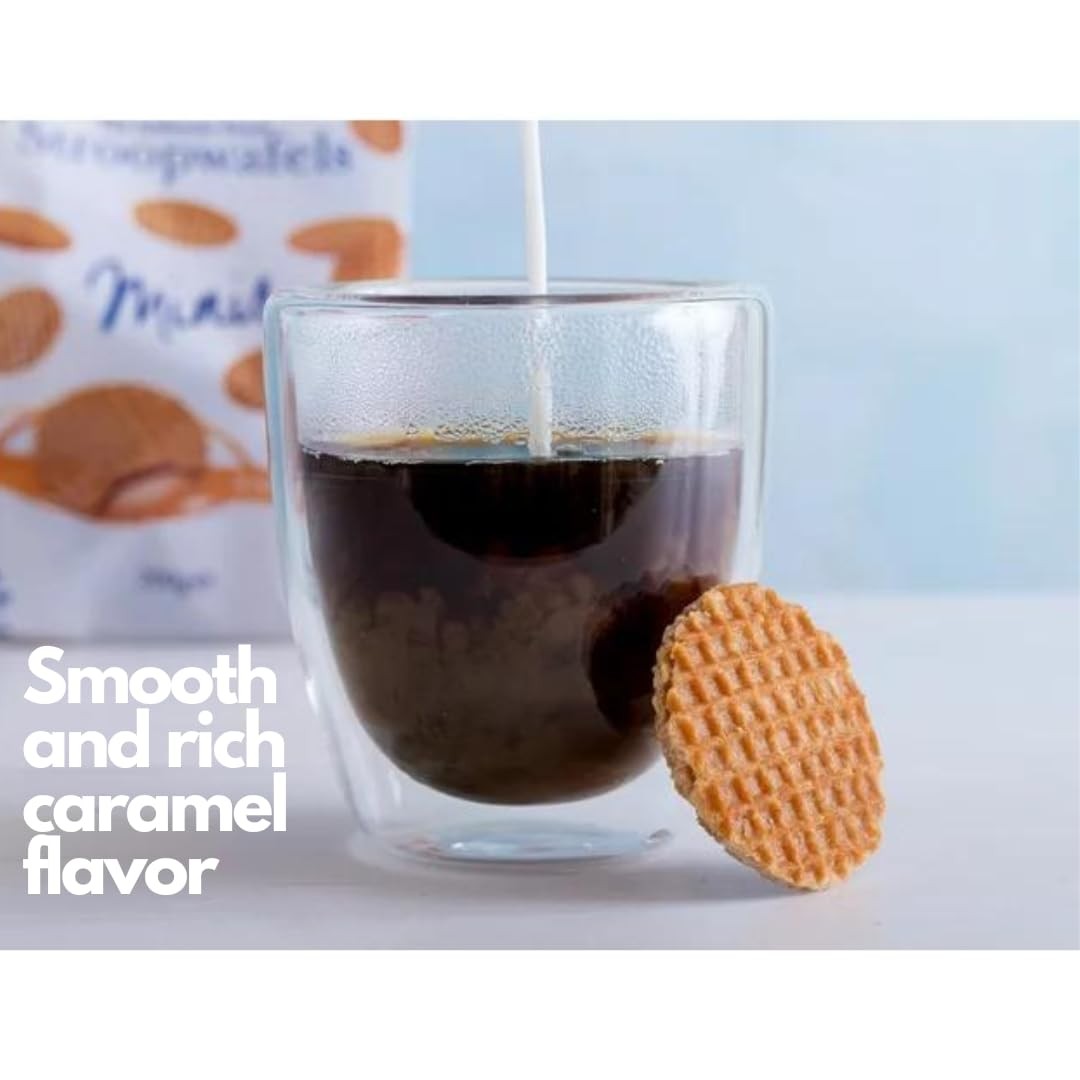 Mini Stroopwafels – 30 Count of Authentic Dutch Caramel Waffle Cookies, Indiv…