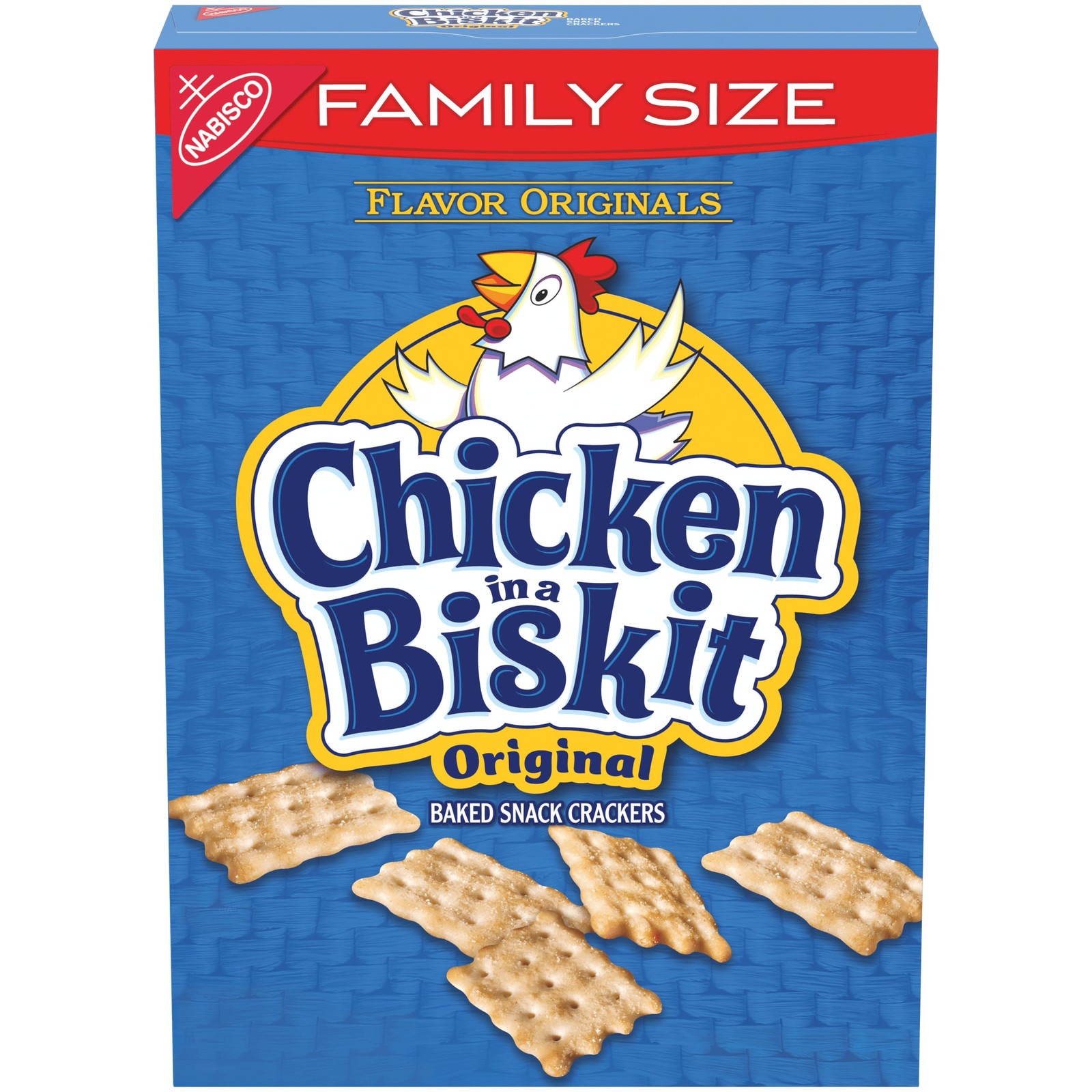 CHICKEN IN A BISKIT Original Baked Snack Crackers, Lunch Snacks, Family Size,…