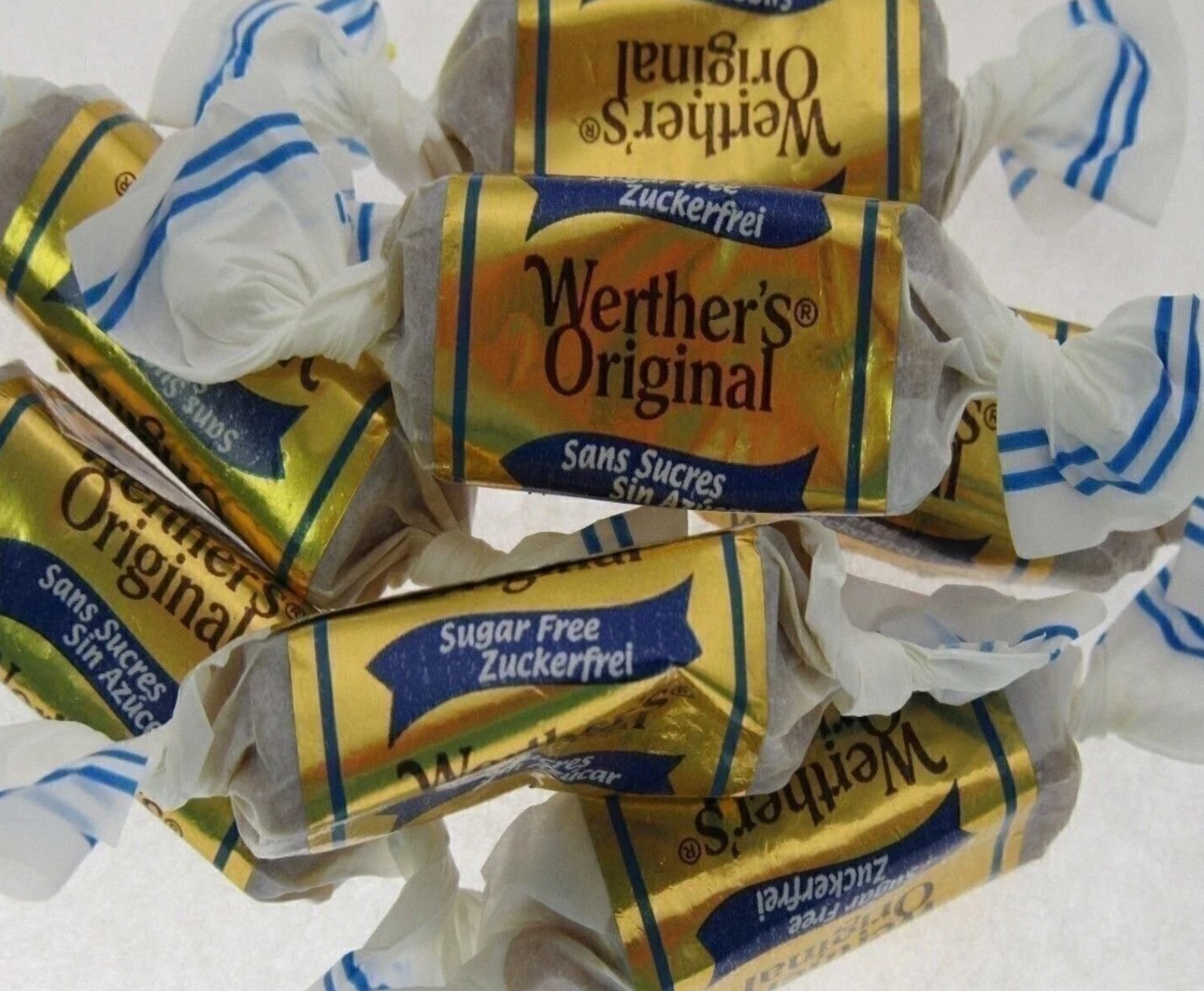 SUGAR FREE CHEWY CARAMELS WERTHER’s original- TASTY Candy~LIMITED VALUE BULK BAG