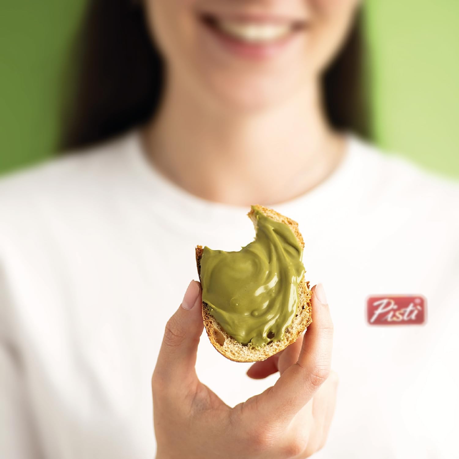 Pisti Cream of Pistachio from Sicily 21.2 Ounce (600g) | Ounce, Green