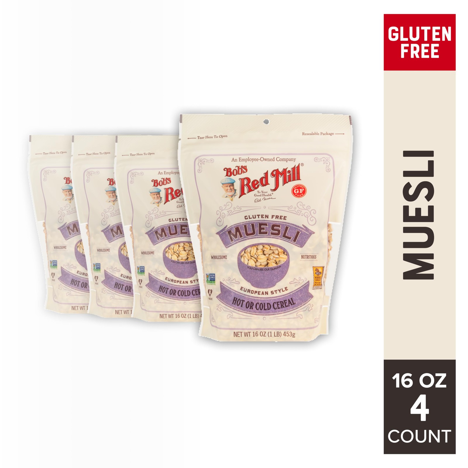 Bob’s Red Mill Gluten Free Muesli, 16oz (Pack of 4) – 16 ounce