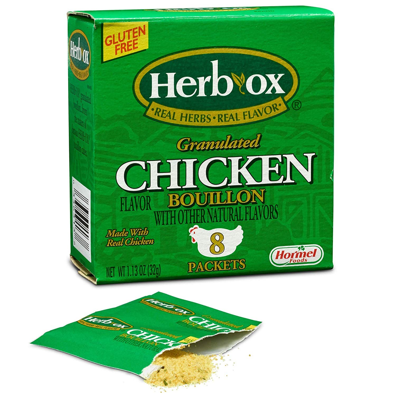 Herb-Ox Bouillon Packets Chicken Instant Broth&Seasoning,1.13 Oz