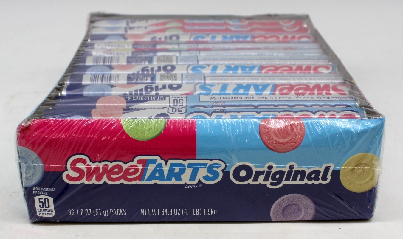 Sweetarts Candy 36 Count Rolls Bulk Box Sweet Tart Sweetart Sweettart OVER 4 LBS