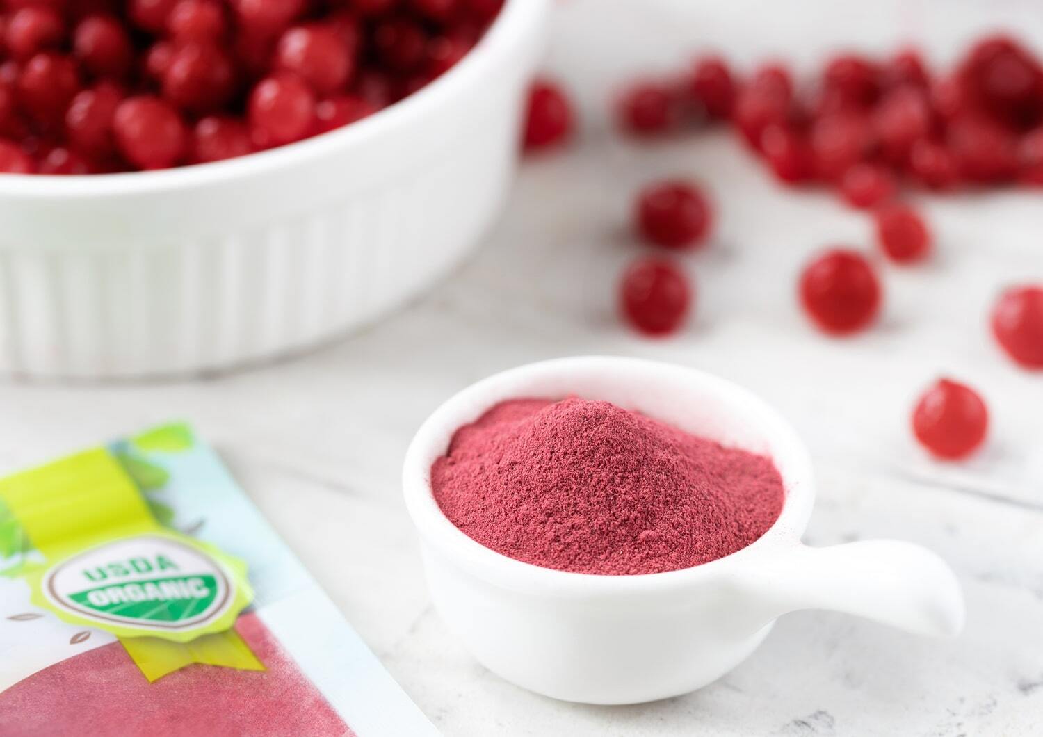 Organic Cranberry Powder – Non-GMO, Unsulfured, Contains Maltodextrin