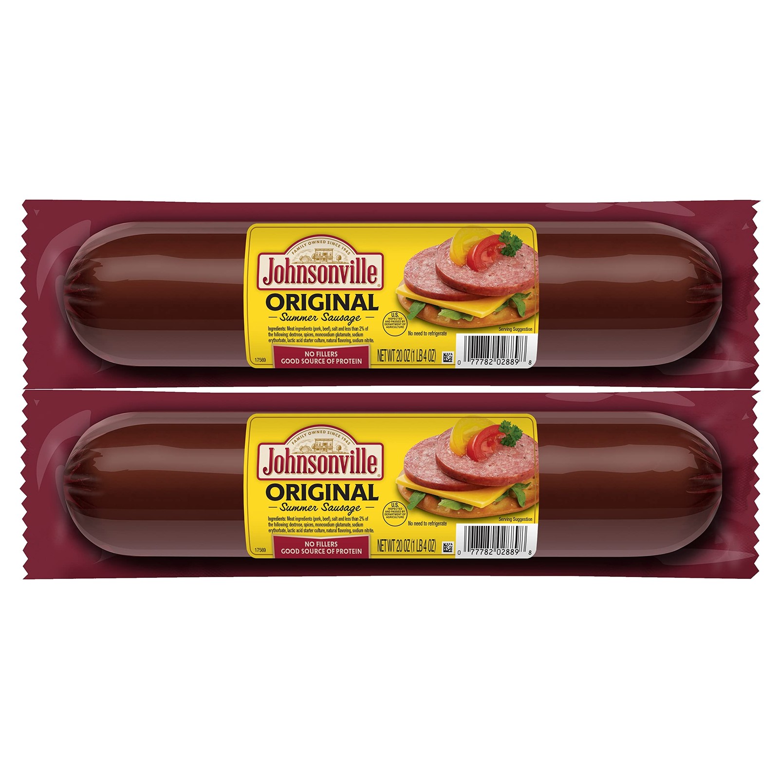 «Summer Sausages 20oz – High Protein Snack for Charcuterie and Cheese Boards»