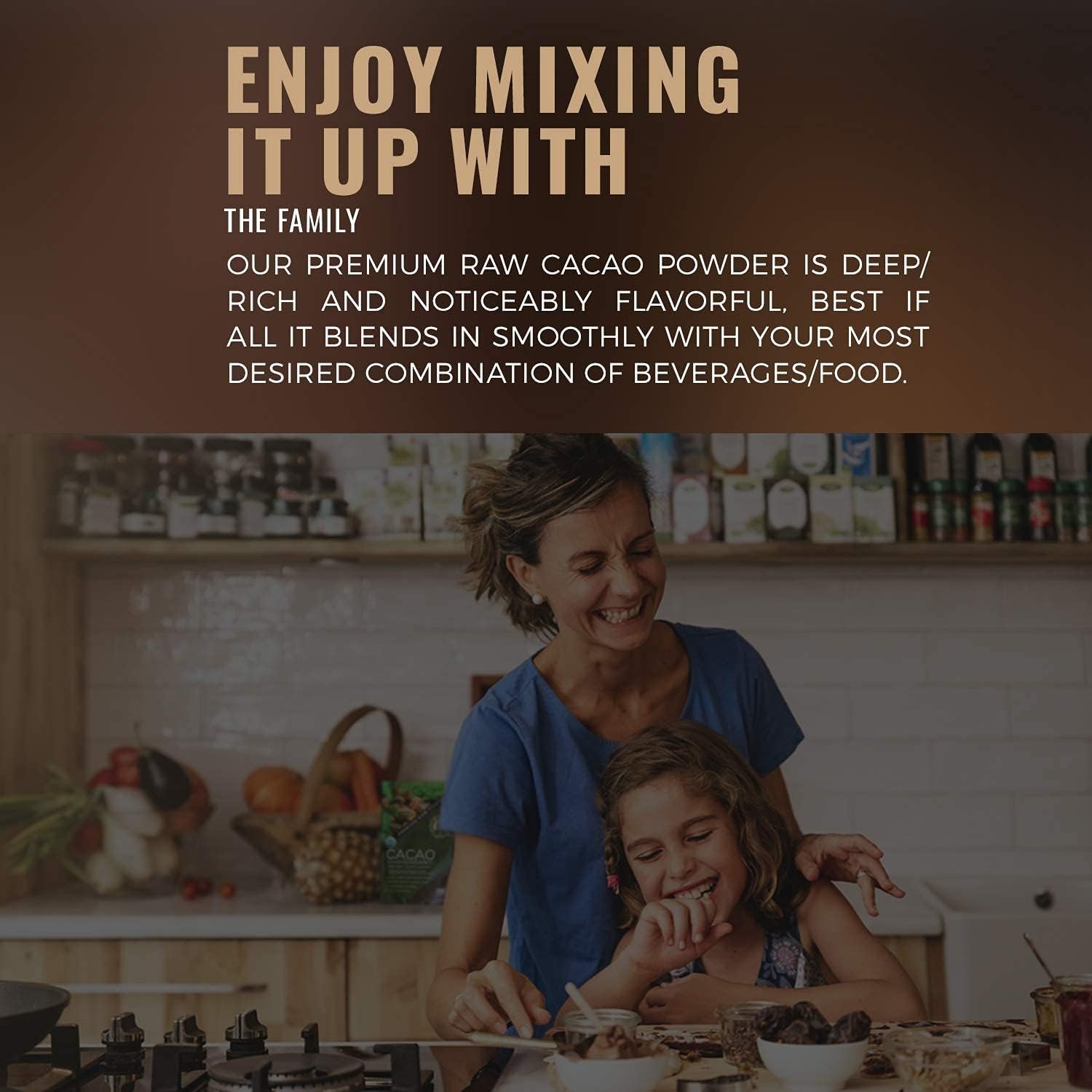 Organic Cacao Powder 1 LB – Unsweetened, Vegan, Keto, Baking & Hot Chocolate