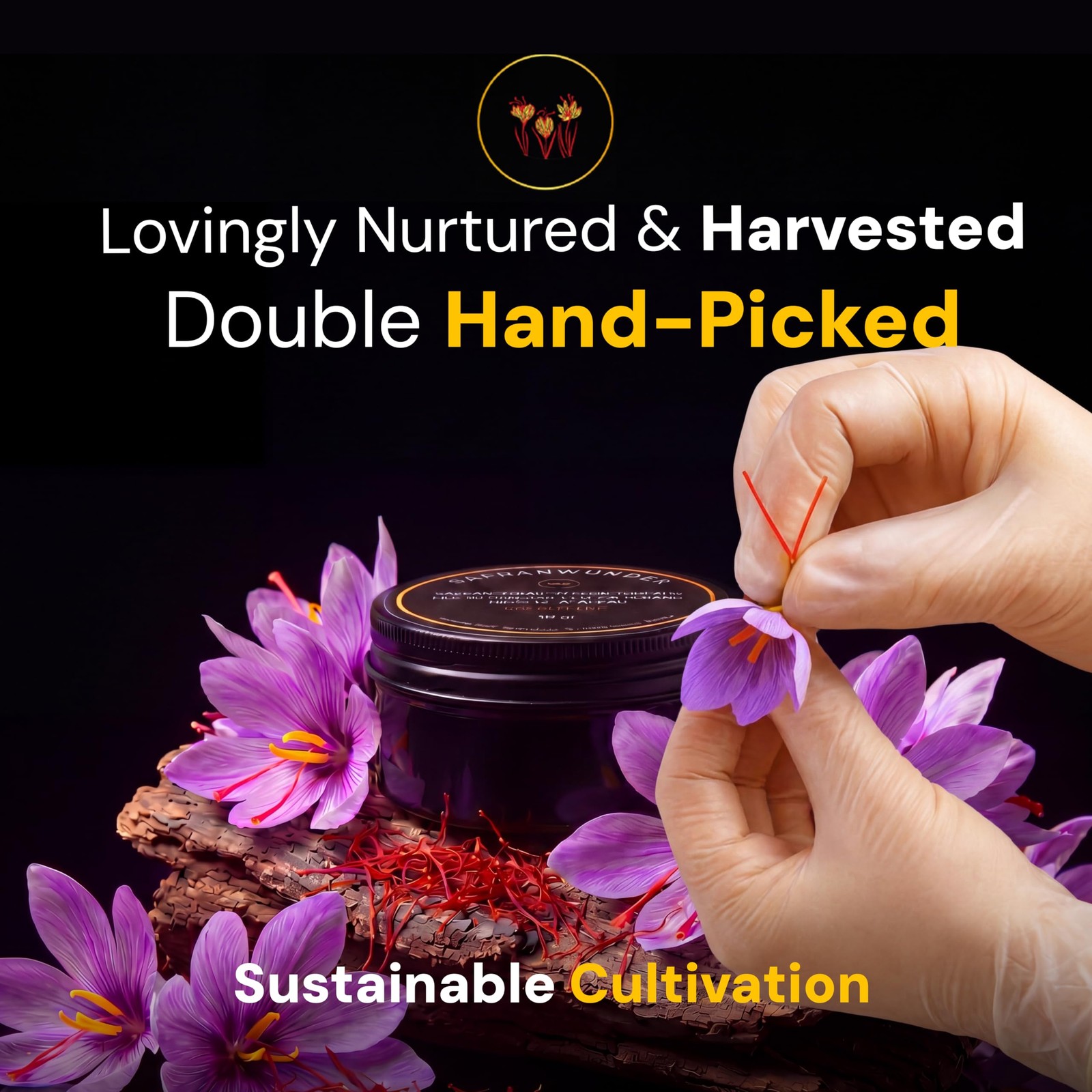 Saffron – Premium Super Negin Saffron Threads, Hand-Harvested & Naturally Dri…