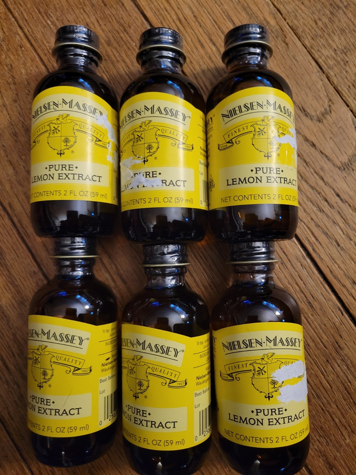 6 NIELSEN•MASSEY PURE LEMON PASTE 2 FL OZ ea NON-GMO exp 10/27 on lot