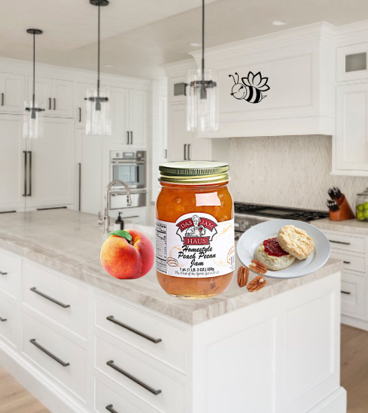 Peach Jam Varieties Homestyle~Handmade Jam 16oz 1 Pint All Natural Ingredients