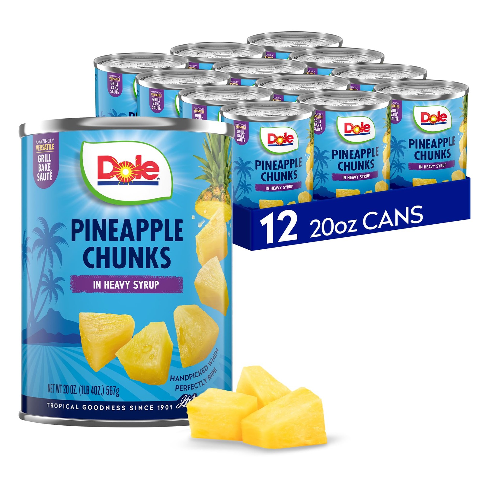 Pineapple Chunks in Heavy Syrup – Canned Fruit – Rich Source of Vitamin C – 2…