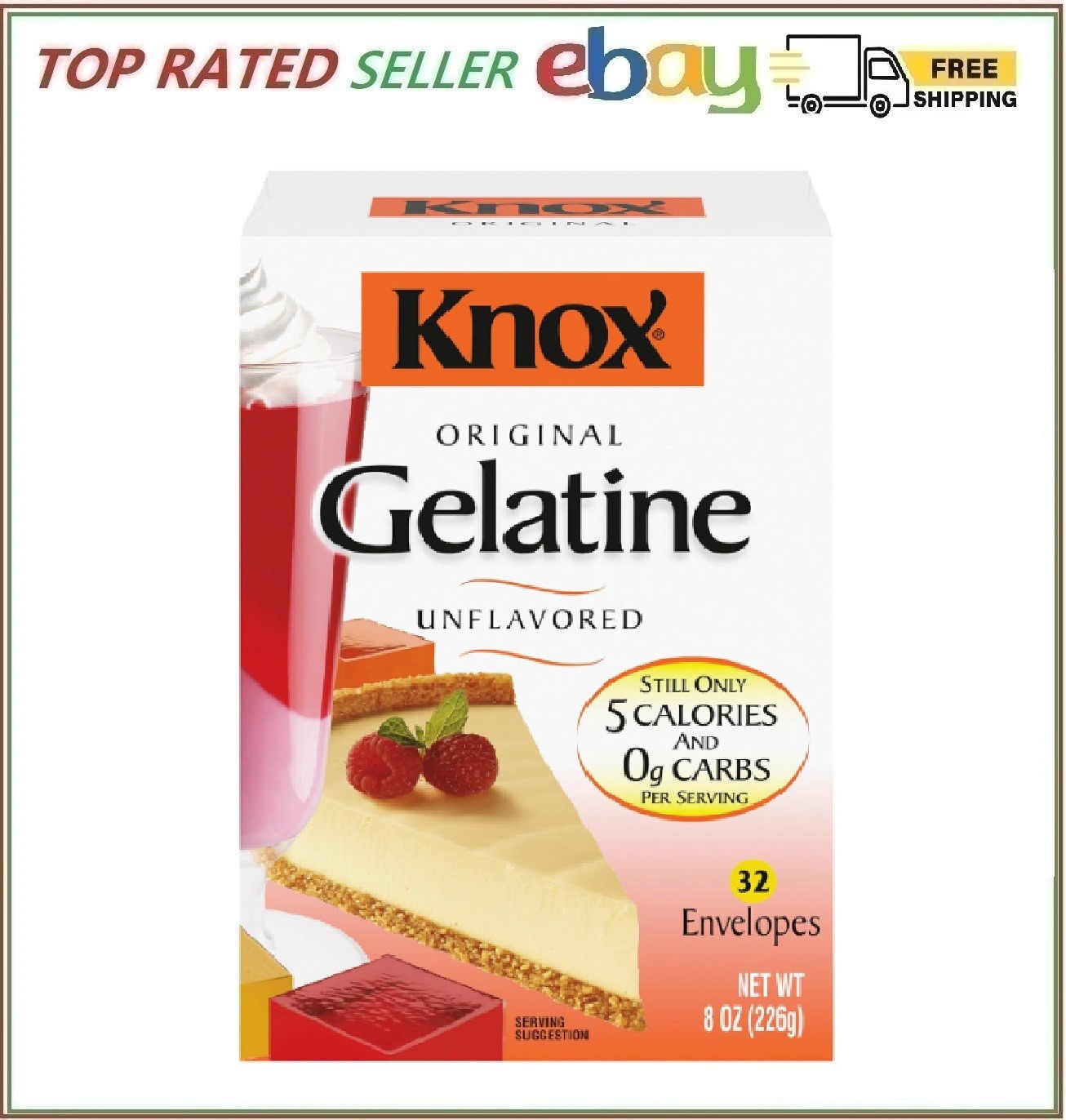 Knox Original Unflavored Gelatin (32 Ct Packets)~