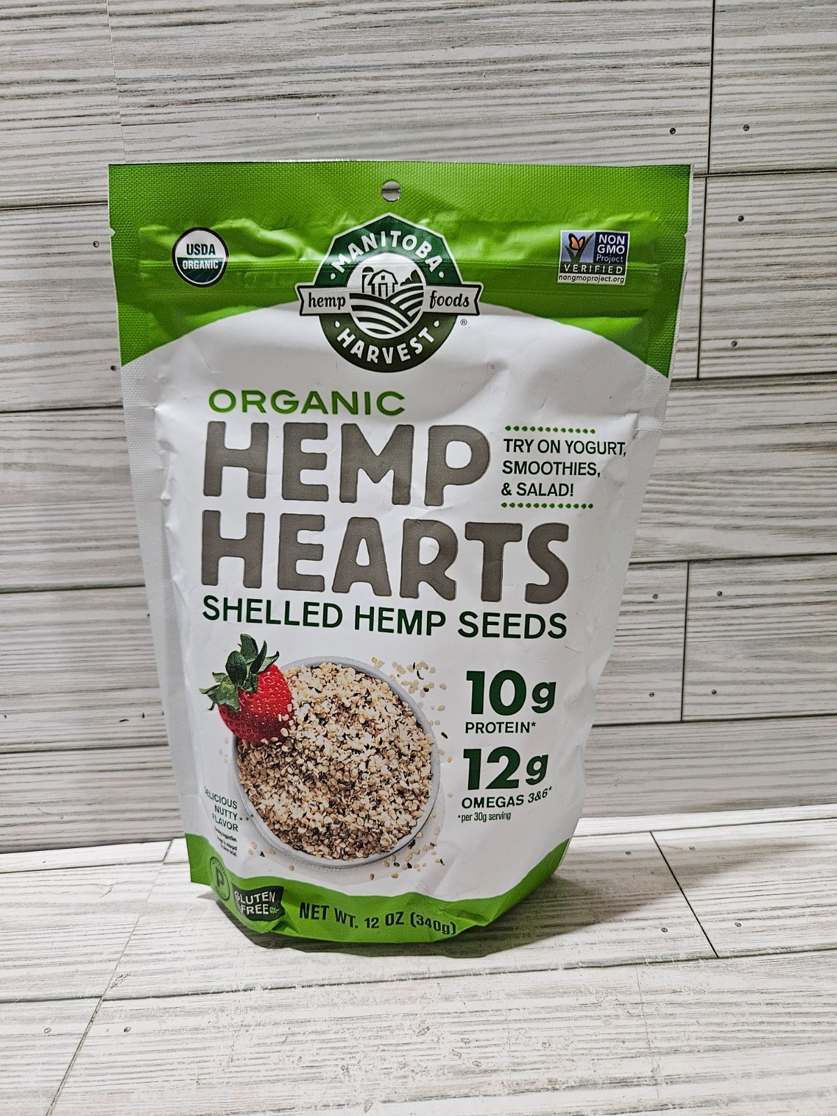 Manitoba Harvest Organic Hemp Hearts Shelled Hemp Seeds 12 oz 11/2025