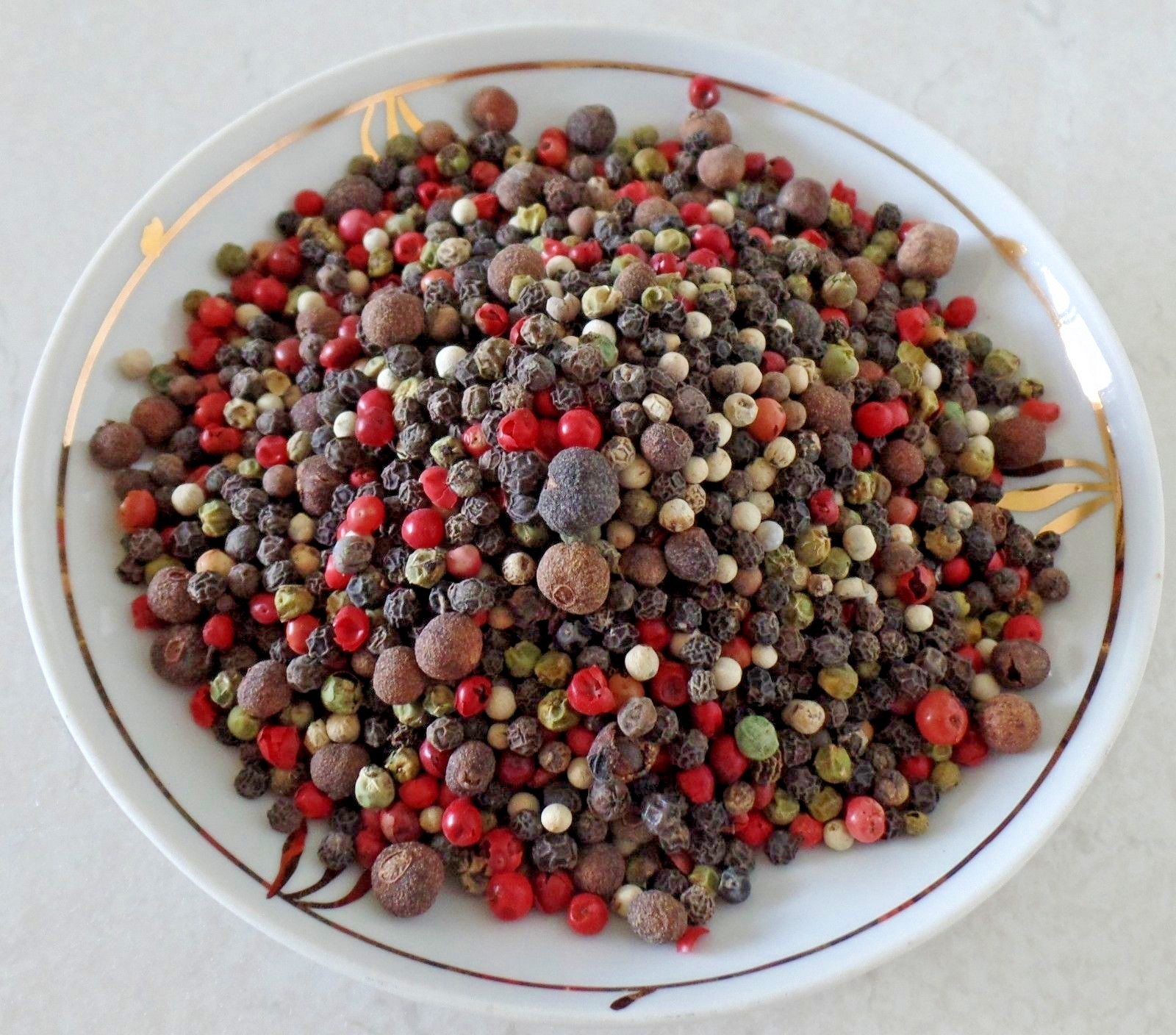 5 PEPPERCORNS RAINBOW MIXED WHOLE 2 OZ – 32 OZ RESEALABLE BAG