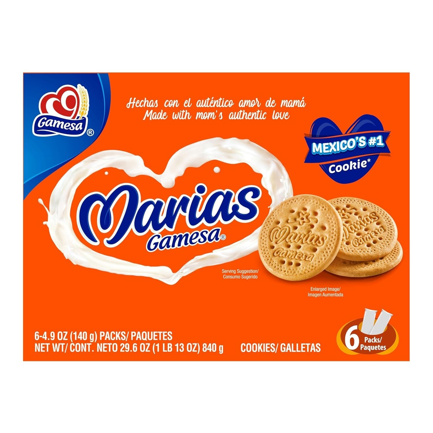 Marias Cookies 4.9 oz, 6 Count (128 cookies)