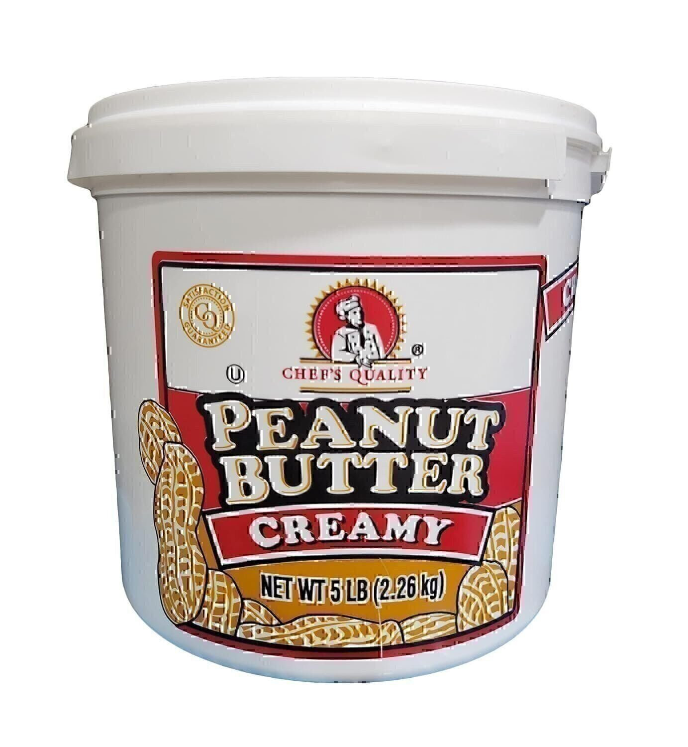 Chef’s Quality – Creamy Peanut Butter – 5 lb tub