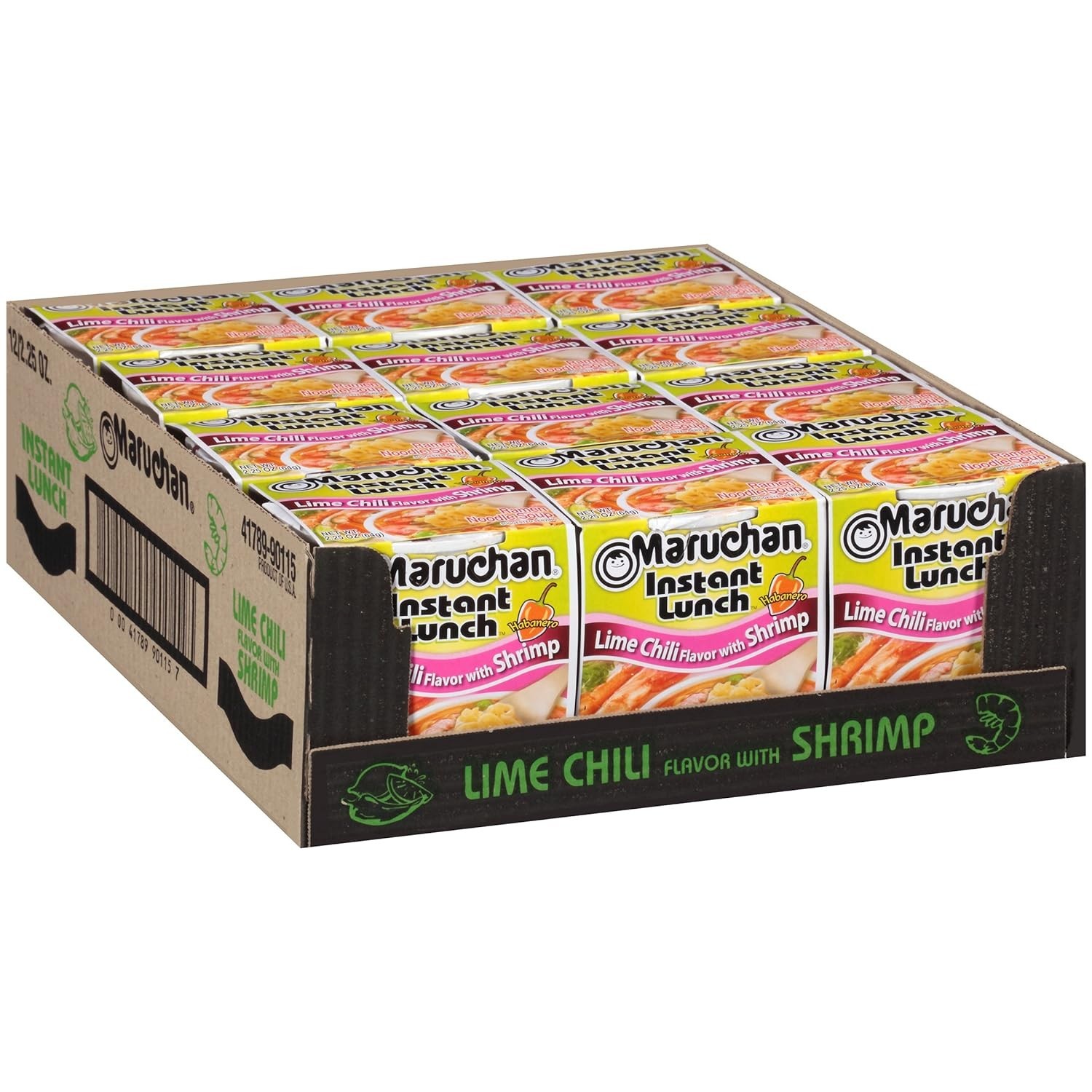 Ramen Lime Chili Shrimp Flavor, Noodle Soup, 3oz – 24 Packs (MAR00317)