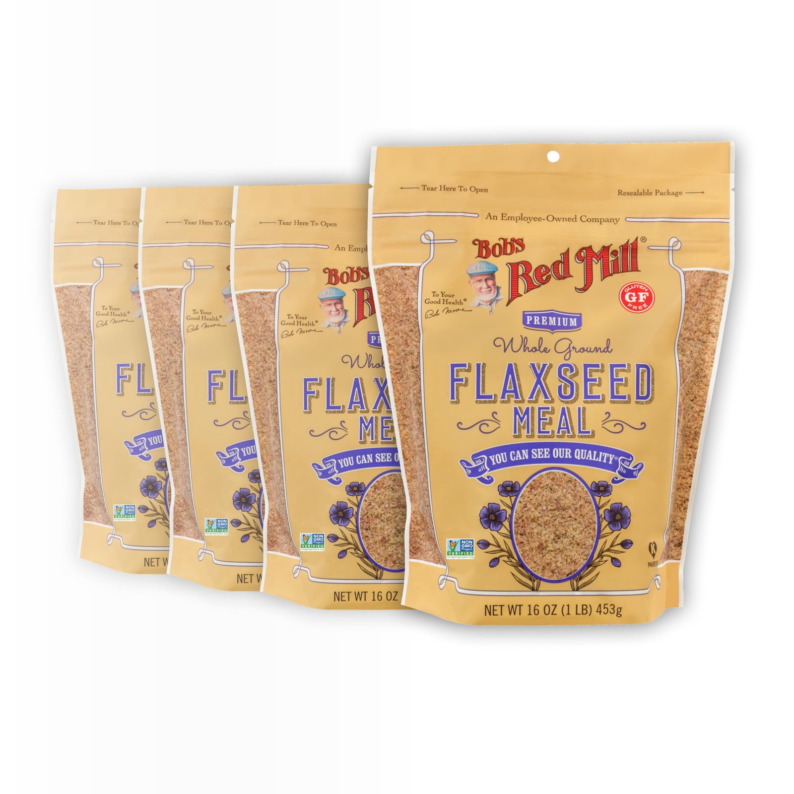 Bob’s Red Mill Flaxseed Meal, 16oz (Pack of 4) – Non 64 Ounce 1)