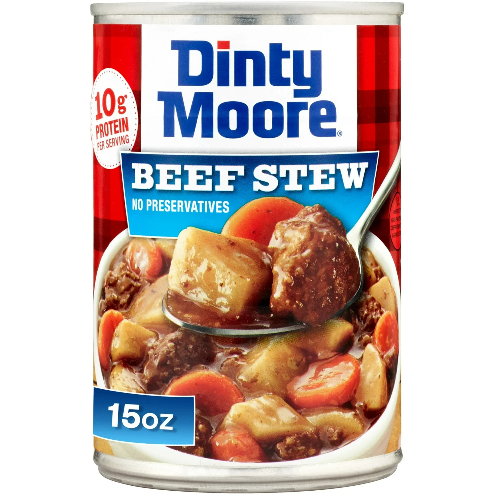DINTY MOORE Beef Stew, 15 oz (8 Pack), Fully Cooked & 8 Count (Pack of 1)
