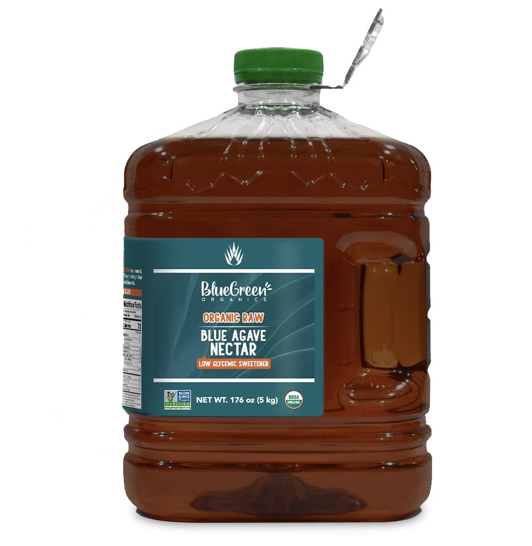 BLUE GREEN ORGANICS, Agave syrup, Gallon, Gluten Free, Organic, Sweetener, t…