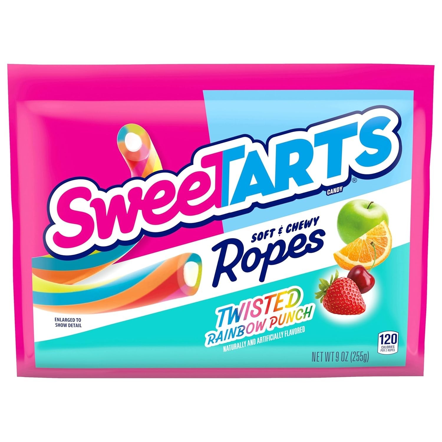 Twisted Rainbow Punch Soft & Chewy Candy Ropes – 9 oz Delight for All Occasions
