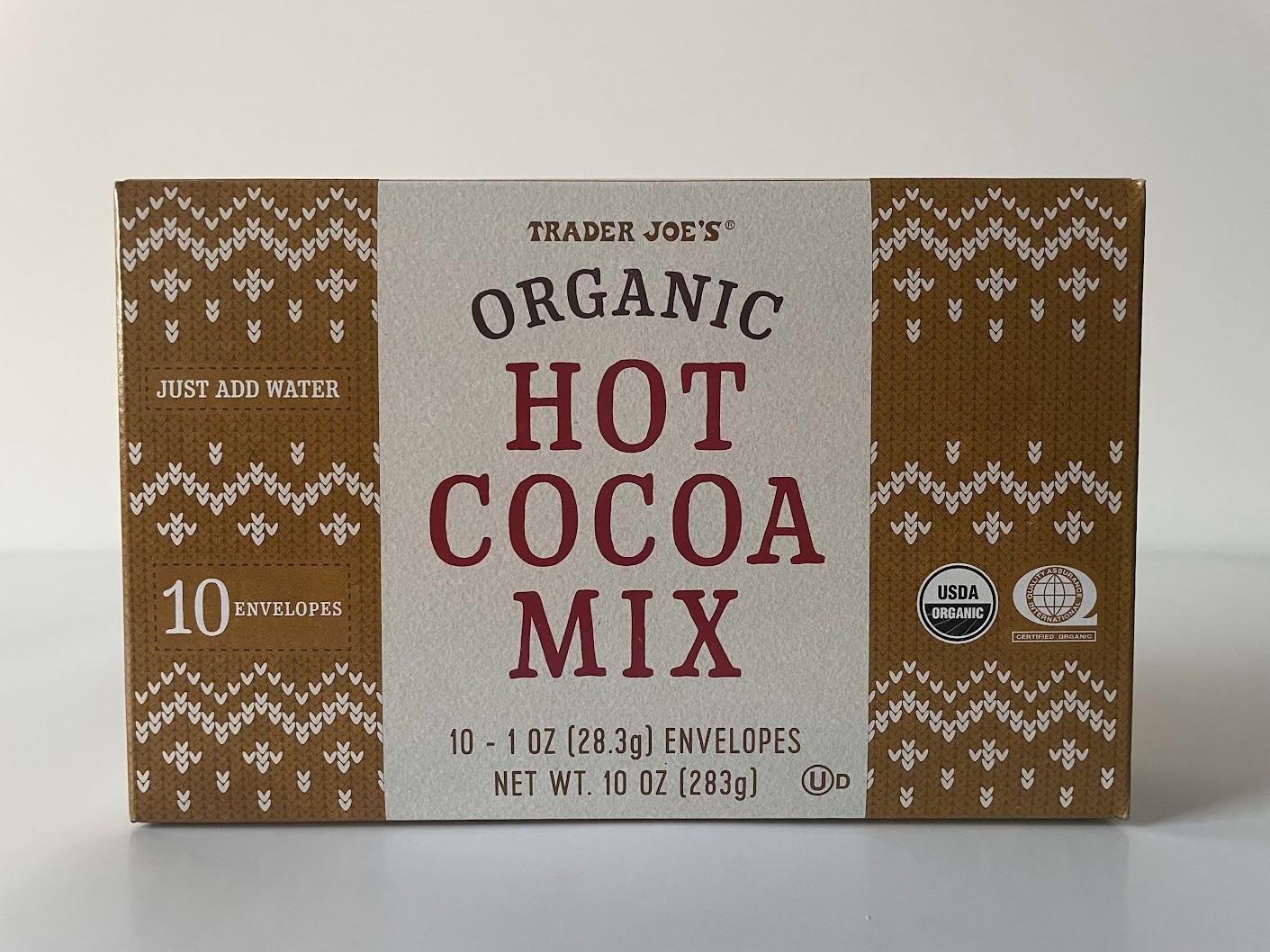 2 Packs Trader Joe’s ORGANIC Hot COCOA Mix Instant: 10 Packets oz Each