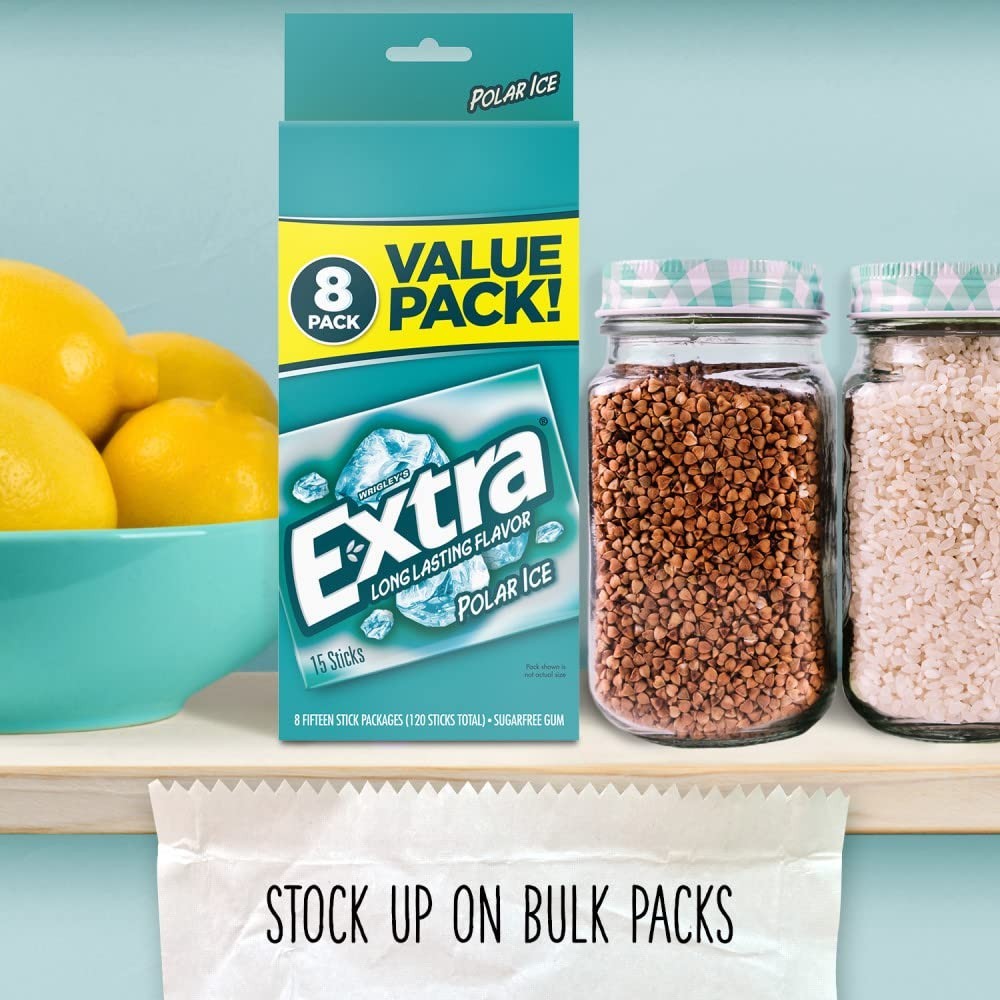 EXTRA Polar Ice Mint Gum, 48 Individual Wrappers
