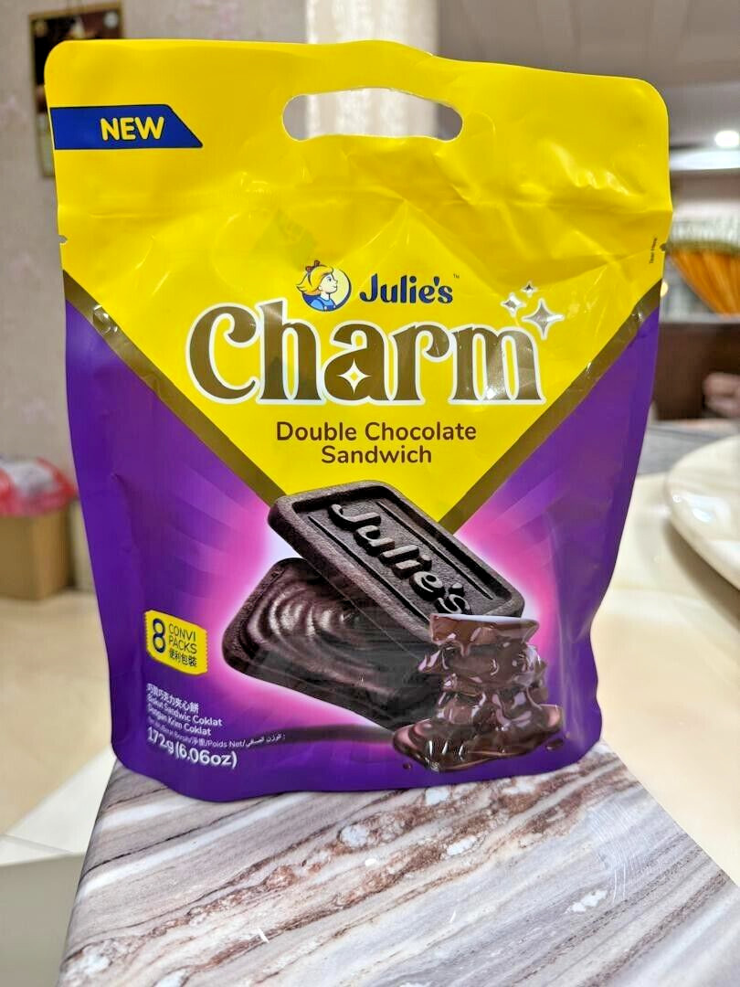Julie’s Charm Double Chocolate Sandwich 172g – 2 Packs