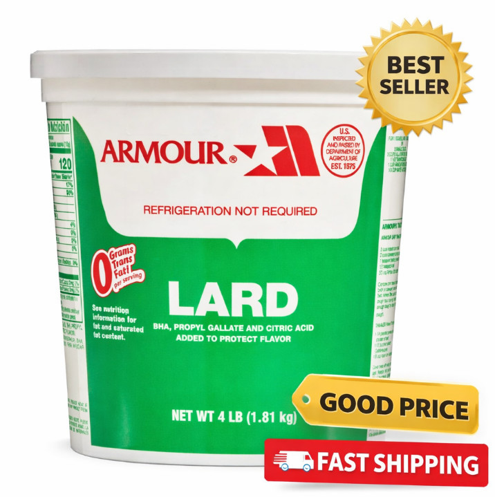4 lb Lard Tub, Cooking & Baking Essential Fat