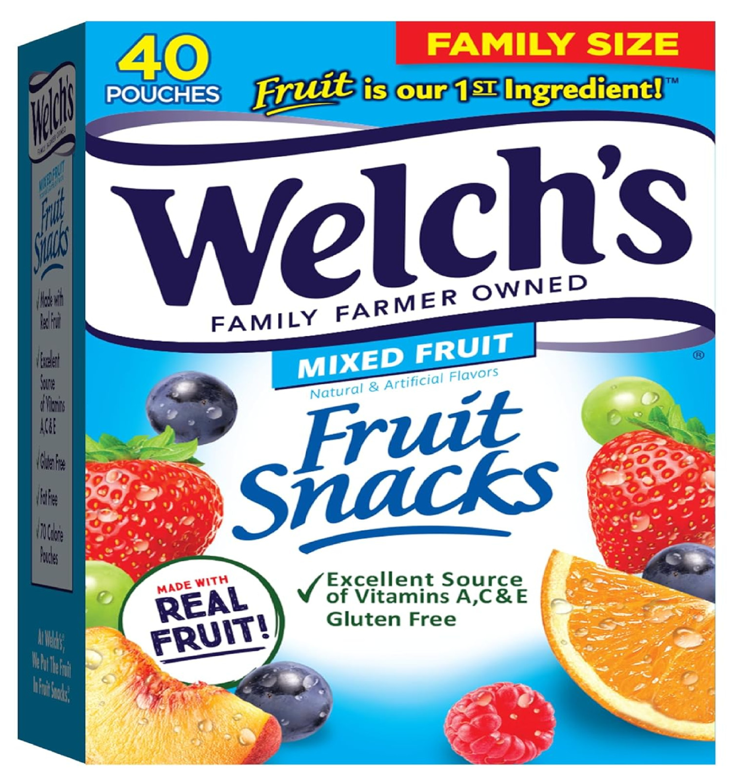 Mixed Fruit Snack, Bulk Pack, Gluten Free, 0.8 oz (Pack of 40) – Free Shipping