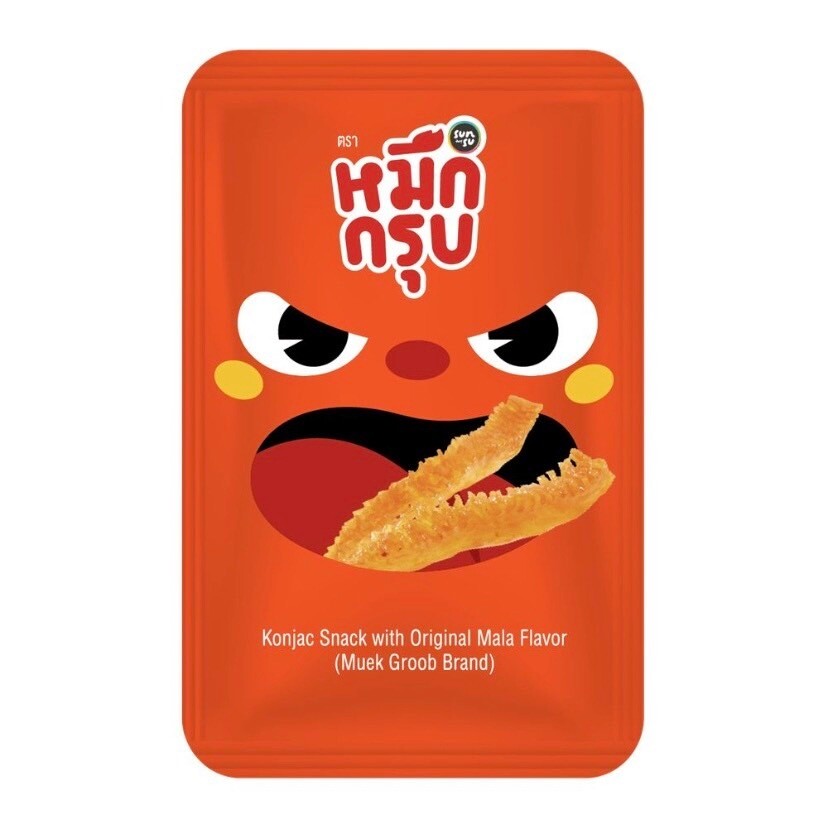 6 Pack. Konjac Snack with Original Mala Flavor 50g (6 Mini Sachets), Party Snack