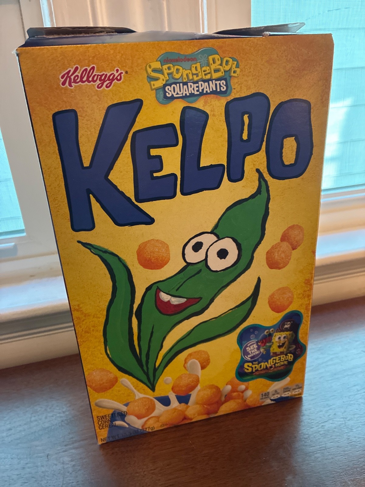 spongebob kelpo cereal (box only)