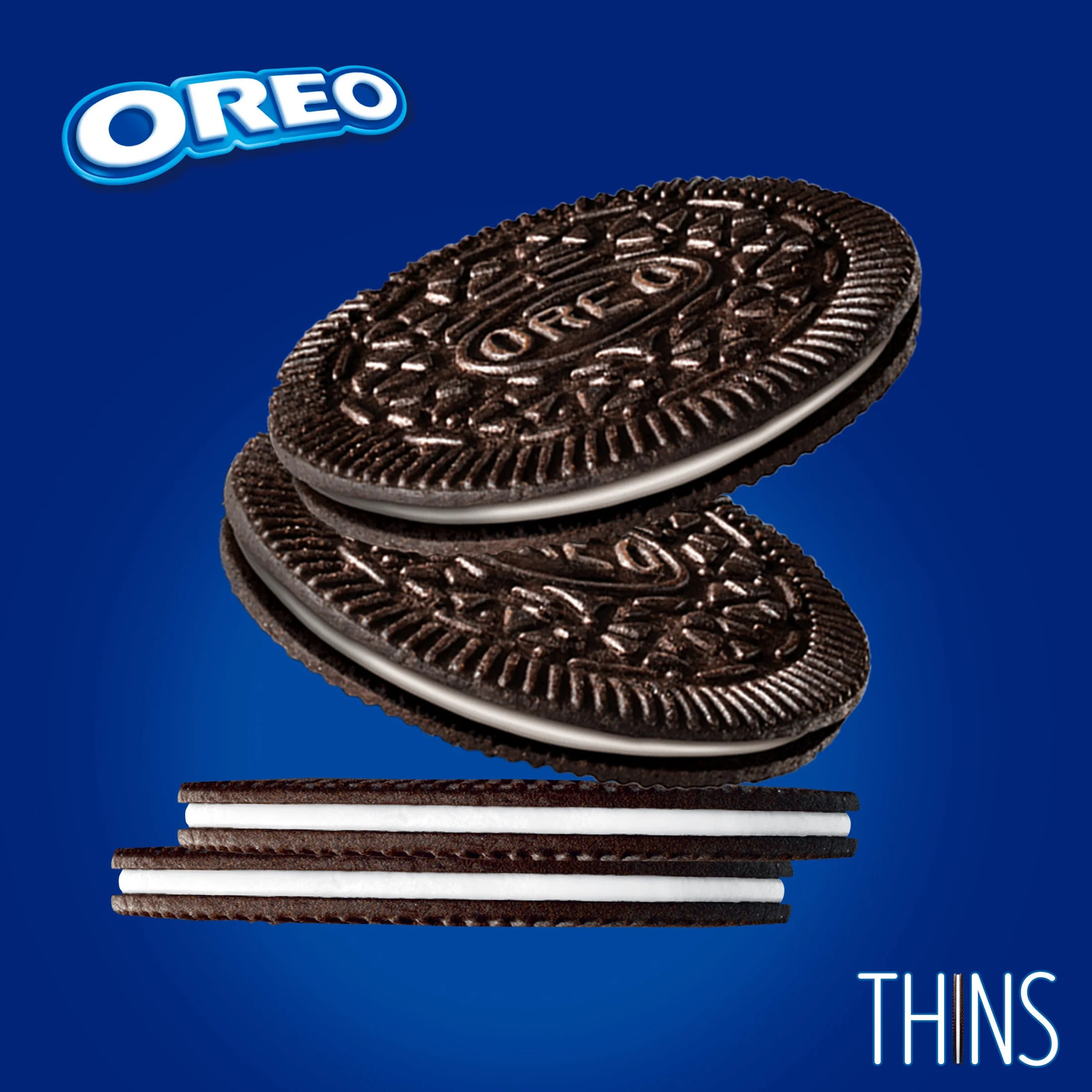 OREO Thins Chocolate Sandwich Cookies, Family Size, 11.78 Oz