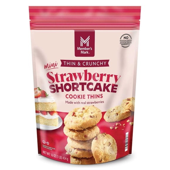 Member’s Mark Mini Strawberry Shortcake Cookie Thins, 16 oz.