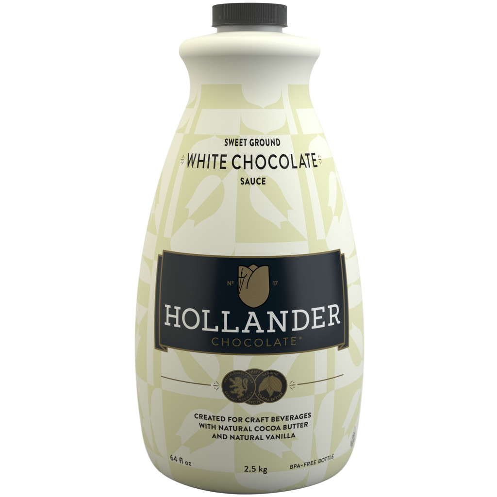 Hollander Sweet Ground White Chocolate Sauce – 64 oz Bottles