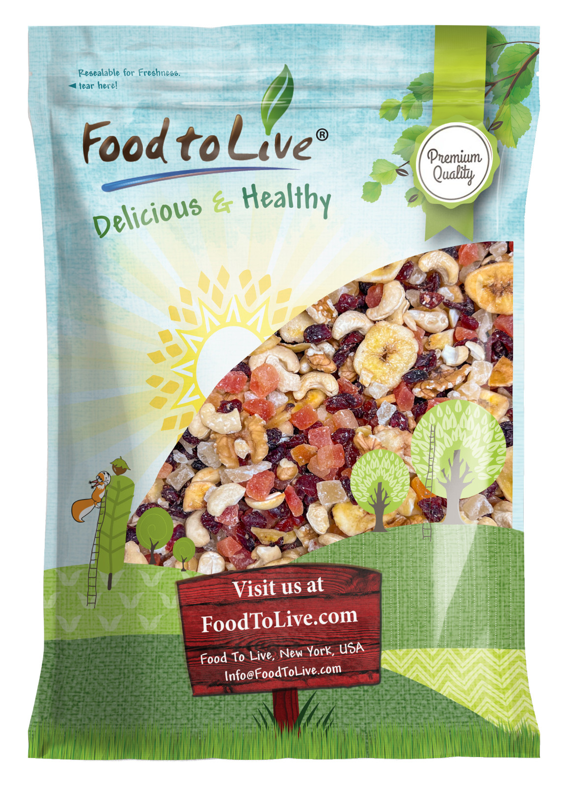 Luxury Tropical Energy Mix – Vegan, Kosher, Bulk – by Food to Live