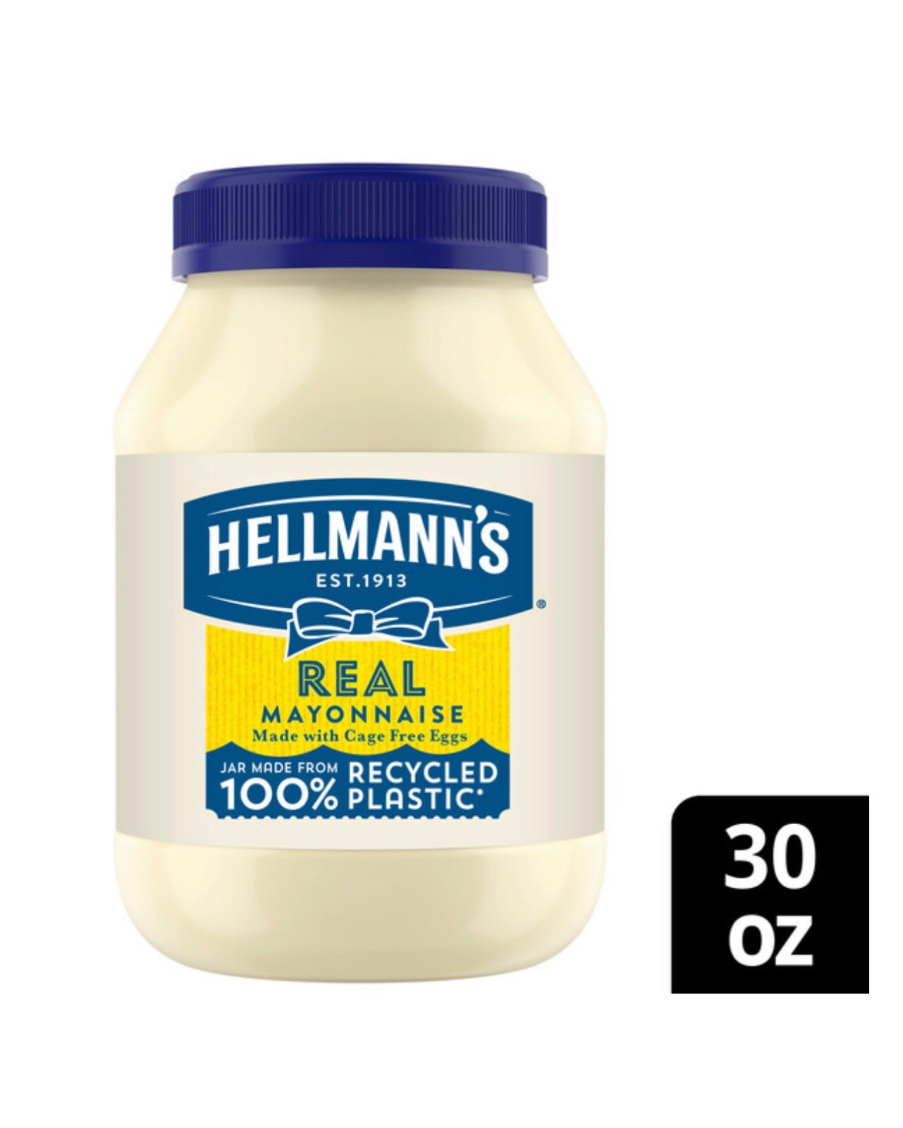 Hellman’s Real Mayonnaise Made With Cage Free Egg 3 Pk Of 30oz | Free Delivery