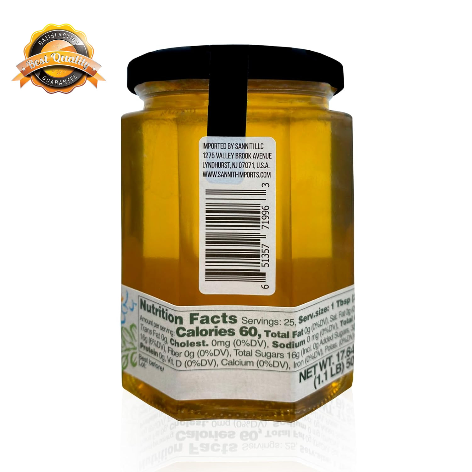 Hungarian Acacia Honey Raw Natural Liquid Pure Sweetener Glass Jar 17oz