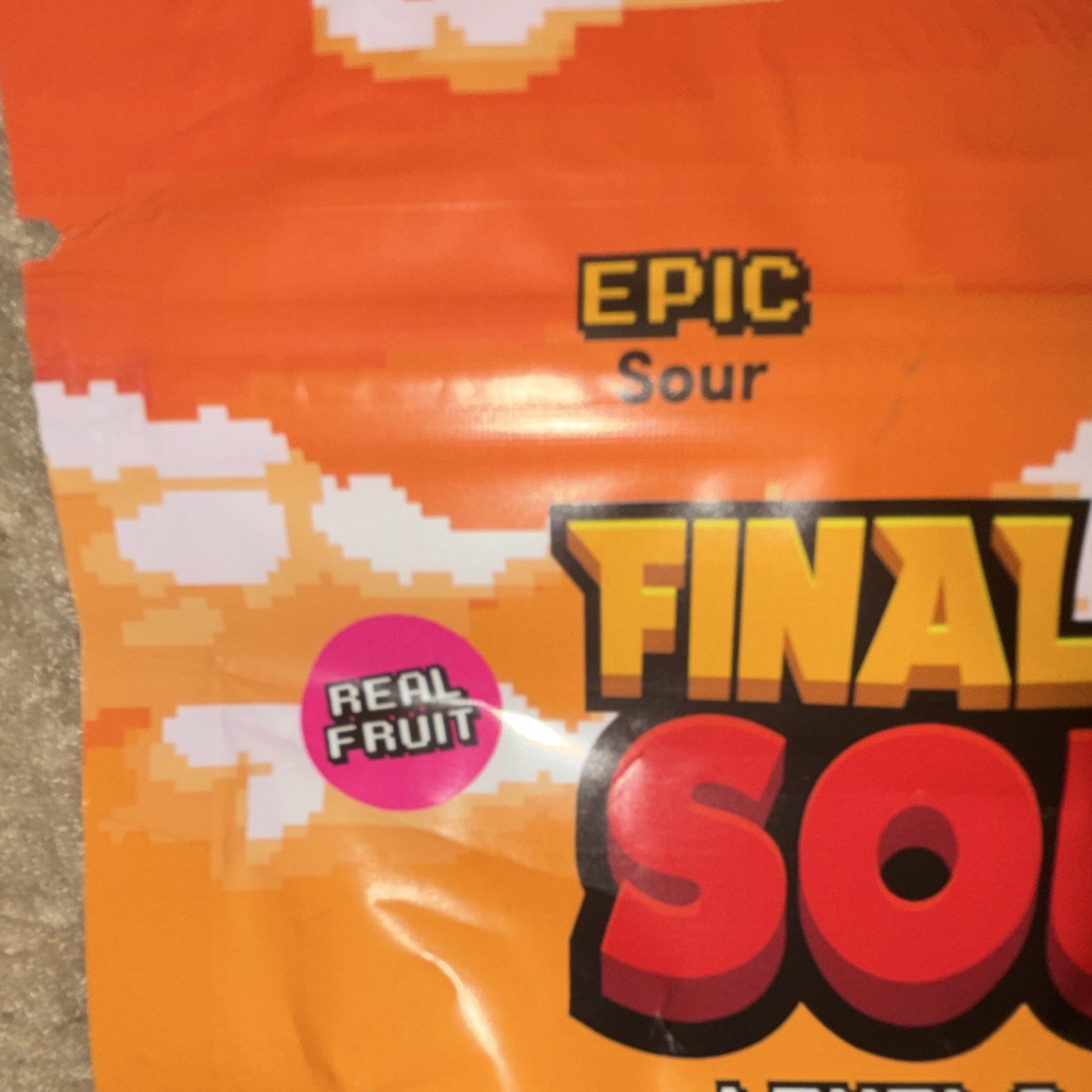 Final Boss Sour Level 2 Fruit Punch Apricots Dried Fruit Pouch 100g