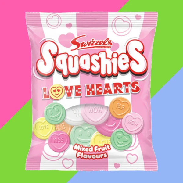 Swizzels Drumstick Squashies Love Hearts 140g (UK)