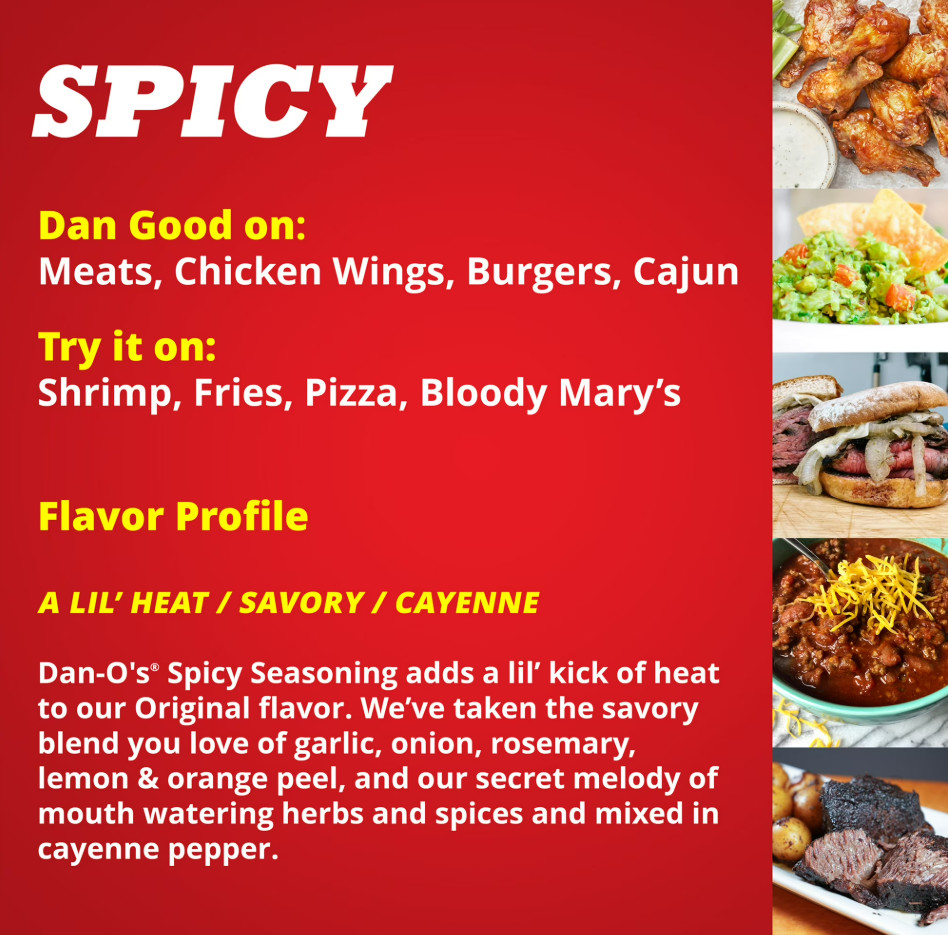 2-Pack Dan-O’s Spicy Seasoning 20 oz.