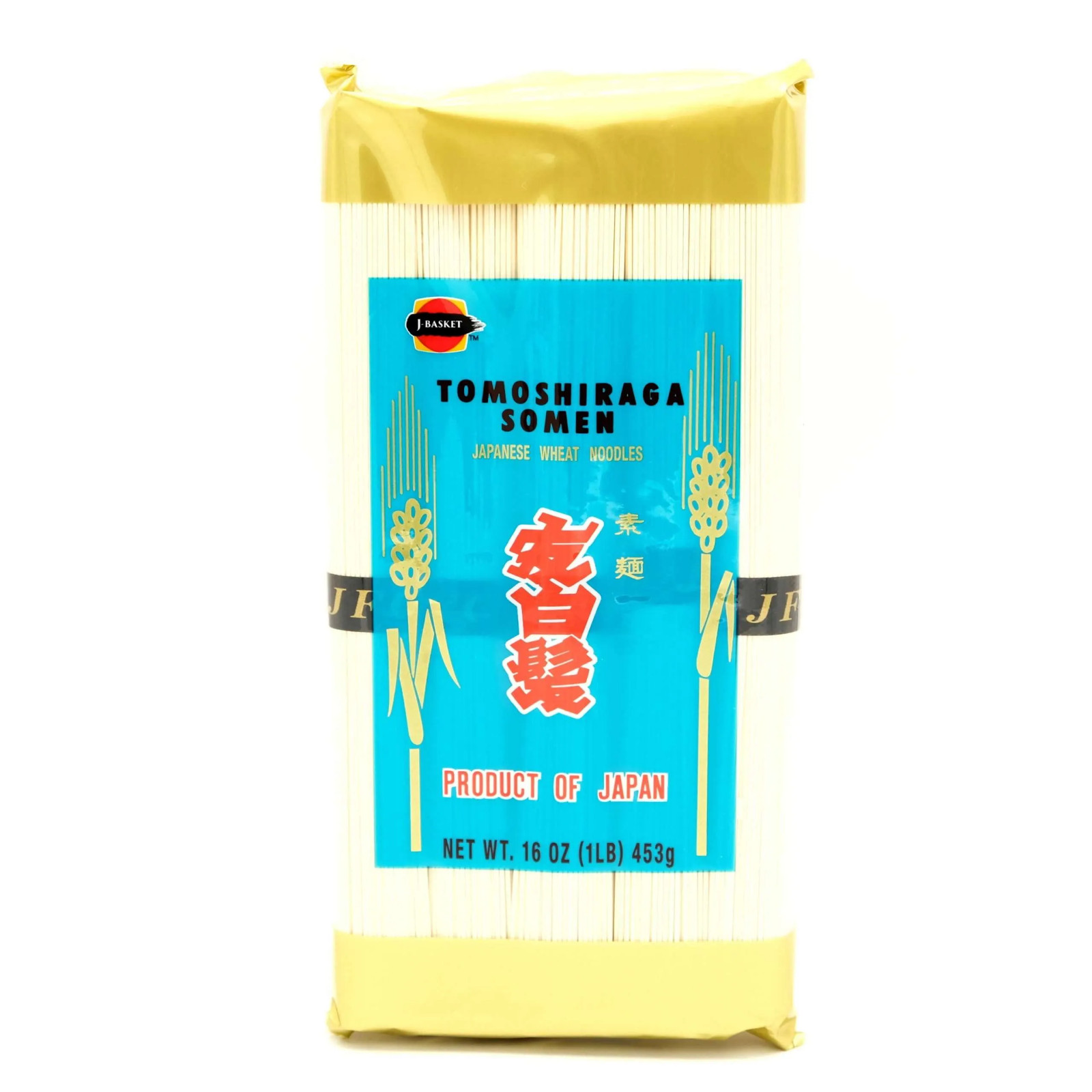 J-Basket Tomoshiraga Somen Japanese Ultra Thin Noodle JFC そうめん JBasket 1LB