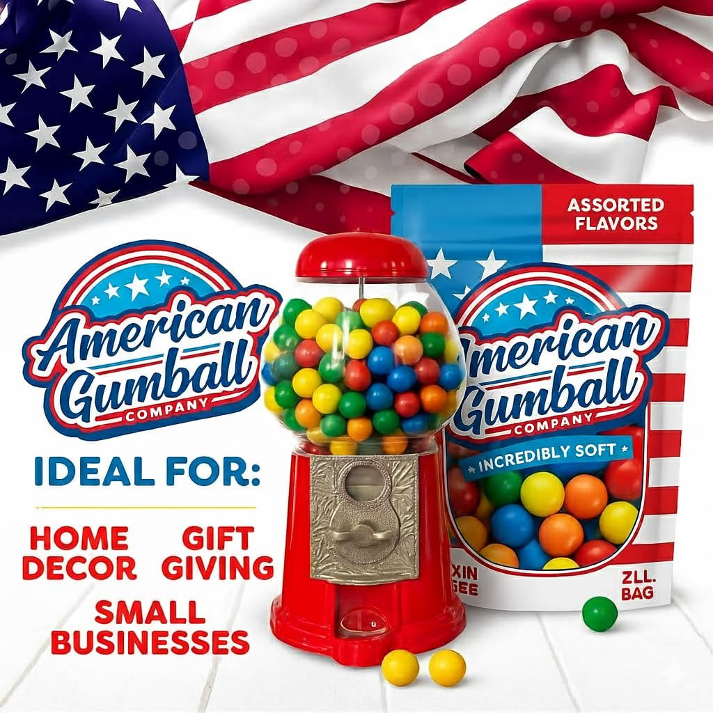 Refill Gumballs 2 Pound Bag – .59 Inch Small Gumballs for 1/2″ Gumball Machine,