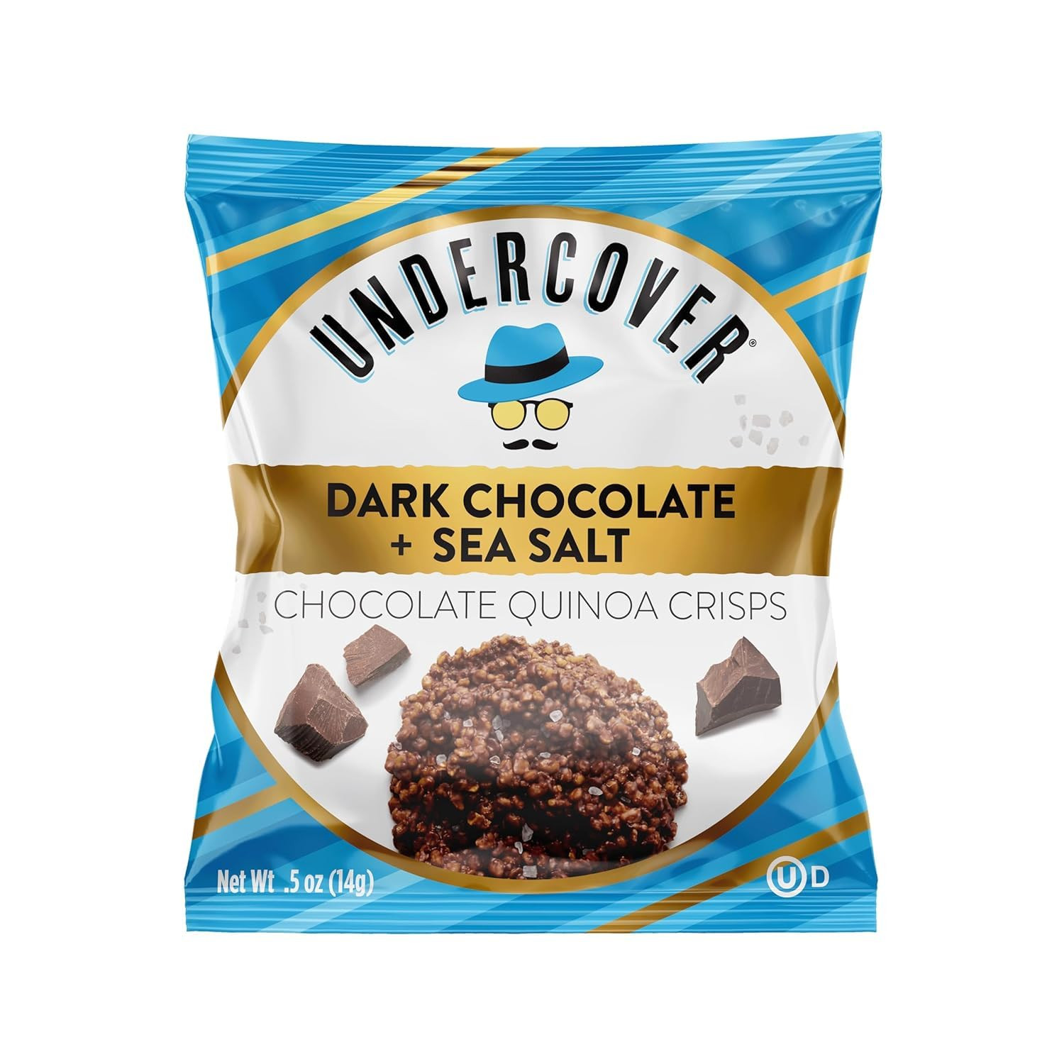 Chocolate Quinoa Crisps – Dark Chocolate + Sea Salt | 30-Count, Individually Wra