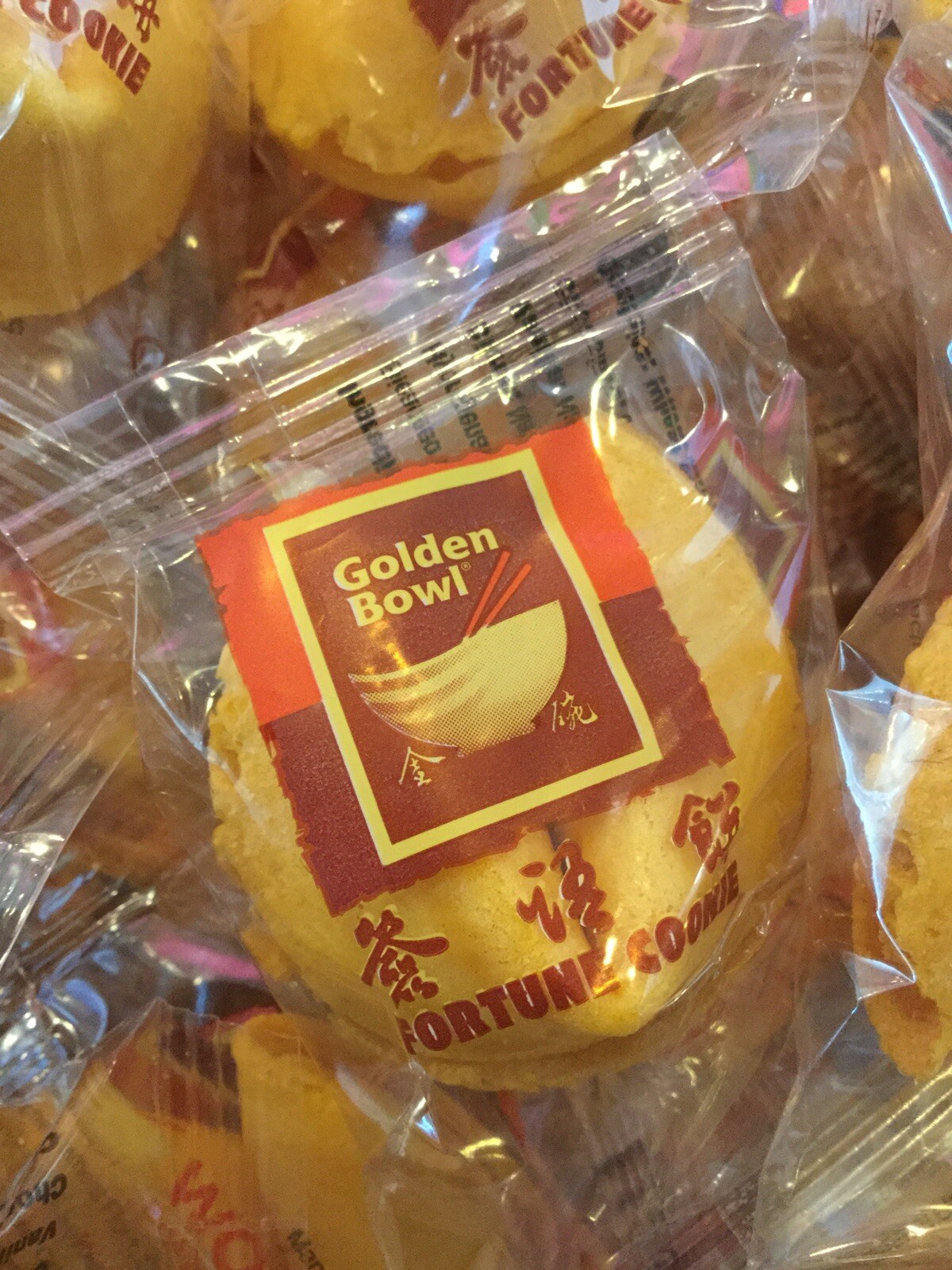 Golden Bowl Fortune Cookies 10-300 pcs Individually Wrapped «Free Shipping»