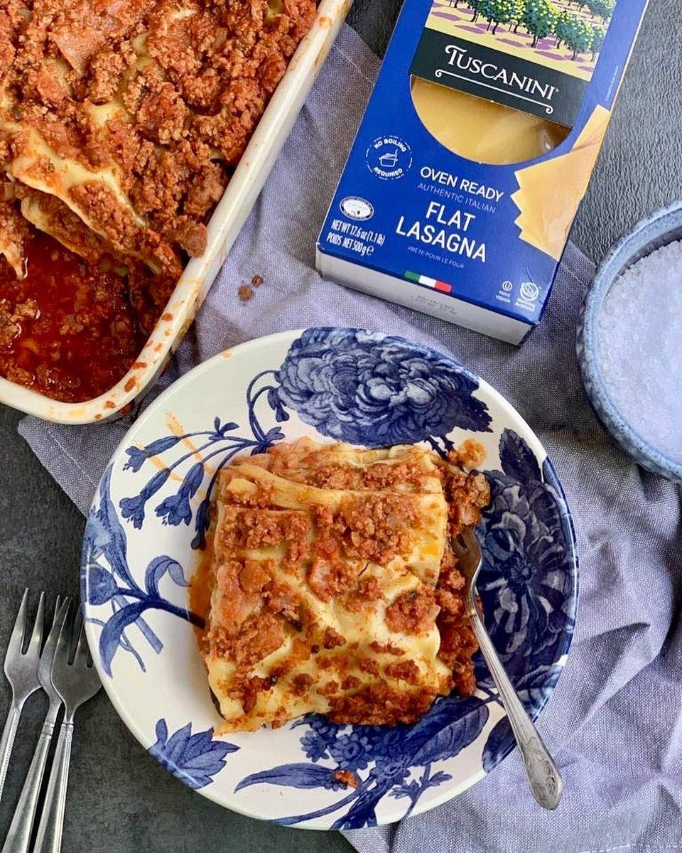 Tuscanini, Oven Ready Authentic Italian Flat Lasagna 1.1 Pound (Pack of 3)