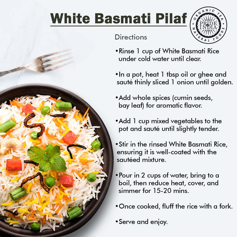Extra Long Indian White Basmati Rice – Naturally Aged Aromatic Grain Jar