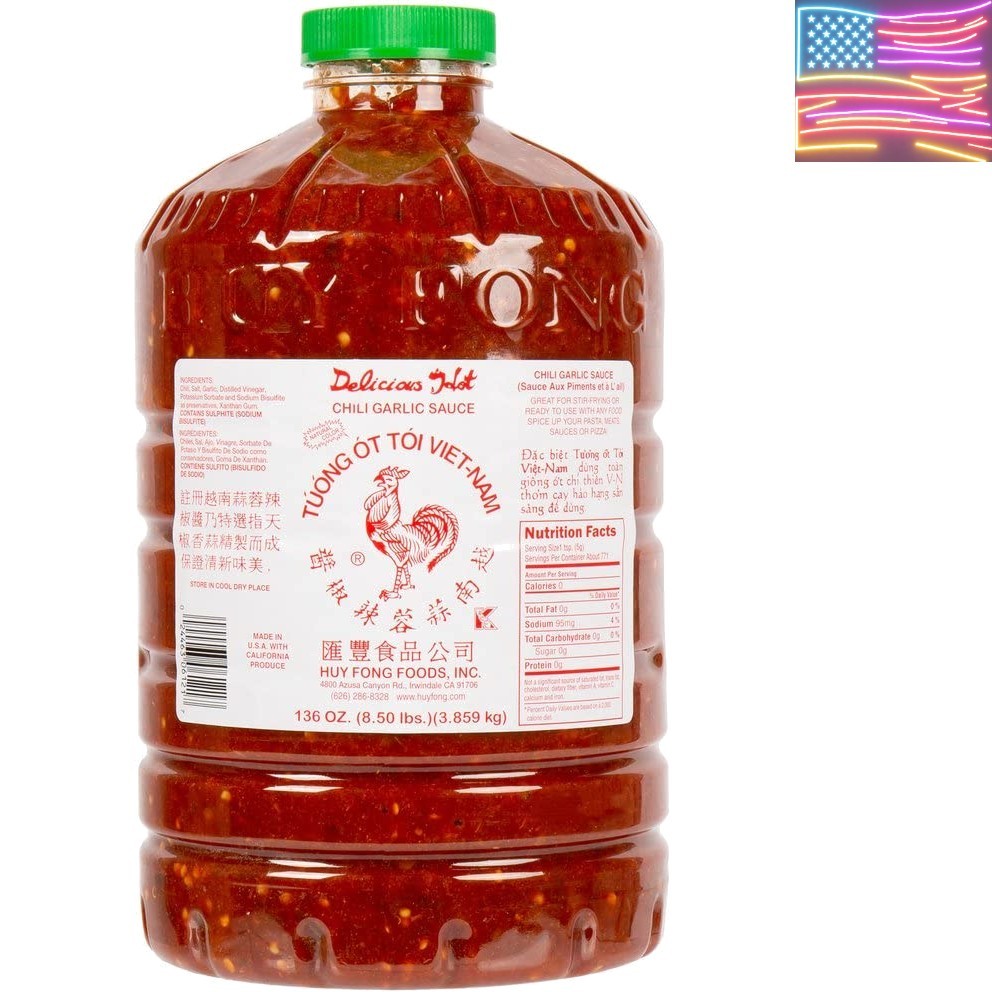 Chili Garlic Sauce 8.5 Pound 136 Ounce